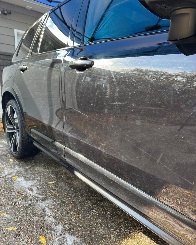 Before - scratched paint