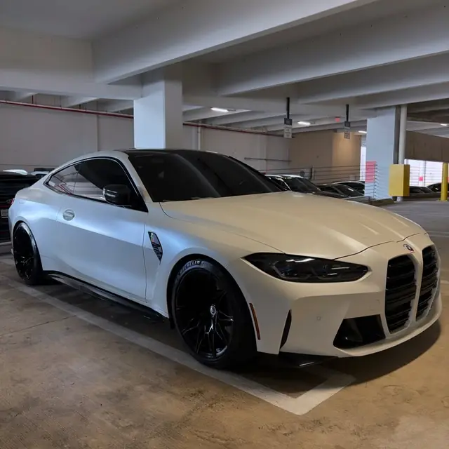 White BMW M4 detailed, exterior result