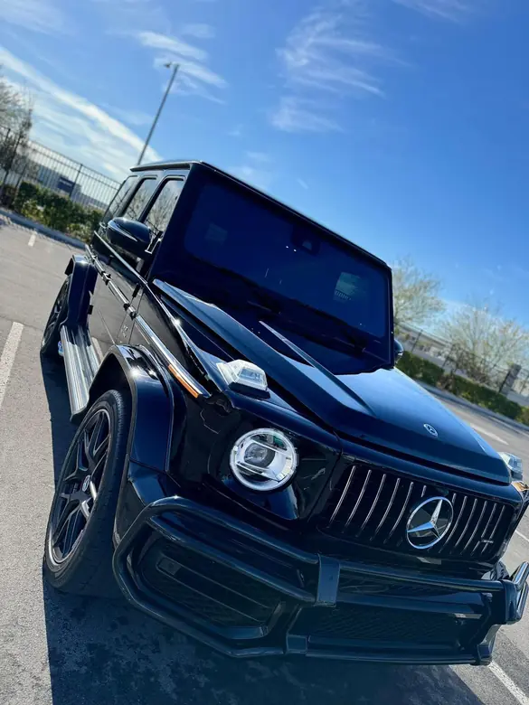 Gloss black Mercedes-AMG G63 detailed, exterior result