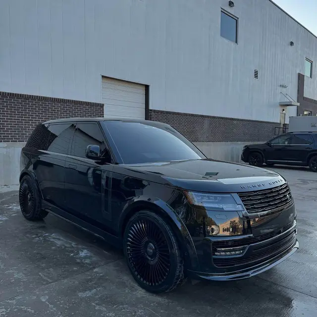 Gloss black Range Rover detailed, exterior result