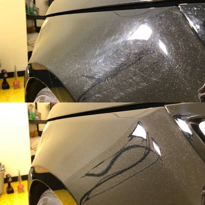 Paint correction before and after