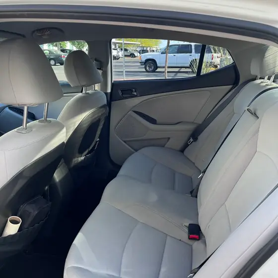 Spotless rear bench seats after an interior detail