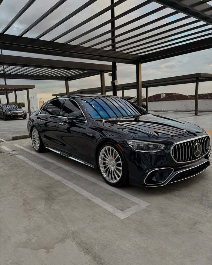 Detailed Mercedes sedan