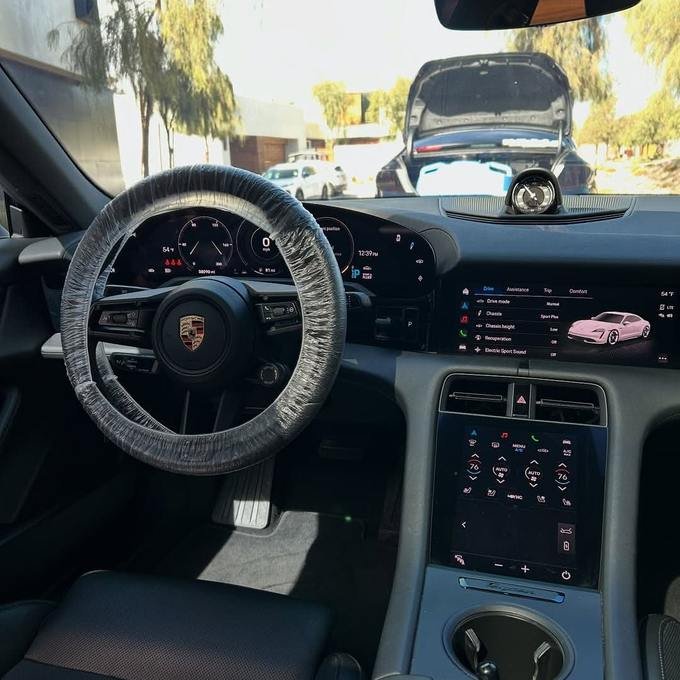 Porsche Taycan cabin detailed inside and out